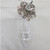 6.5" Faceted Crystal Flower Drop Ornament