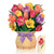 Fresh Cut Paper Mini Festive Tulips Greeting Card Sample