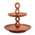 Two-tier Mango Wood Server with Twisted Center Dowel