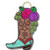 Floral Boot Large Door Hanger
