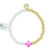 Simply Southern Faith Bracelet- Pearl and Gold w/Single Pink Cross