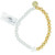Simply Southern Faith Bracelet- Pearl and Gold w/Single White Cross