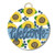 DK Designs Navy Sunflower Welcome Door Hanger