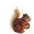 Squirrel Ornament 3.75”H Glass/Resin