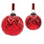 Red Ball Ornament 3"D OR 4"D Glass