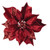 Poinsettia Clip 8"D x 3"H Polyester