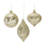 Pewter Glass Ornament 3.5", 4", or 5.5"