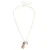 Frosted Snowman Paperclip Necklace in Multi