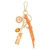 Tennessee Volunteers Cluster Bag Charm in Orange & Shiny Gold