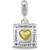 Square Daughter Heart Duo Dangle Bead
