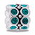 December CZ Wheel Birthstone Davinci Bead