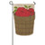 Burlap Apple Basket Garden Flag