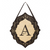 Classic Monogram "A" Burlap Hanger