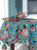 Harriets Hydrangea Teal Tablecloth by April Cornell