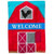 Applique Barn Welcome Flag