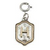 Two Tone Monogram Charm H