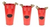 METAL BUCKETS W/CHALKBOARD & ROPE HANDLES 18"H