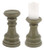 Stoneware Candle Holders - 8"H