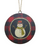 Snowman Plaid Disc Ornament