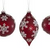 Snowflake Ornaments in Red