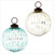 3" Grooved Ball Ornament