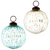 3" Grooved Ball Ornament