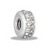 Clear 2 Row Crystal Stopper Davinci Bead
