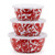 Red Swirl Mixing Bowl Set