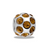 Amber Crystal November Globe Davinci Bead
