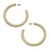 Isla Hoop Earrings in Satin Finished Gold
