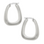 Lainey Puffed Hoop Earrings in Satin Silver