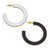 Mika Reversible Hoop Earrings in Black and White