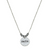 Faith Necklace in Worn silver 16" adj