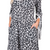 Wild Cross Front Pom Snow Leopard Dress