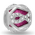 CZ Pink Ribbon Davinci Bead