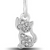 Cat CZ Cutout Davinci Bead