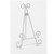 13" Stratford Metal Easel  White