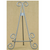9in Silver Antique Stand