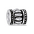 Ribbed Silver Davinci Bead
