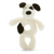 Black & Cream Puppy Ring Rattle by Jellycat