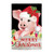 Christmas Pig Garden Linen Flag