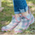Simply Southern Pink & Gray Plaid Rain Boots