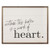 Work Of Heart Canvas Sign 10"x8"