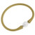 Metallic Gold Freshwater Pearl Silicone Bracelet