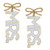 MRS. Enamel Drop Earrings