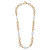 Gold 26" Fletcher Baroque Pearl & Twisted Metal Necklace
