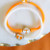 White & Orange Tennessee Bali Silicone Bracelet