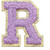 Stuck on You Large Chenille Glitter Patch Letter R