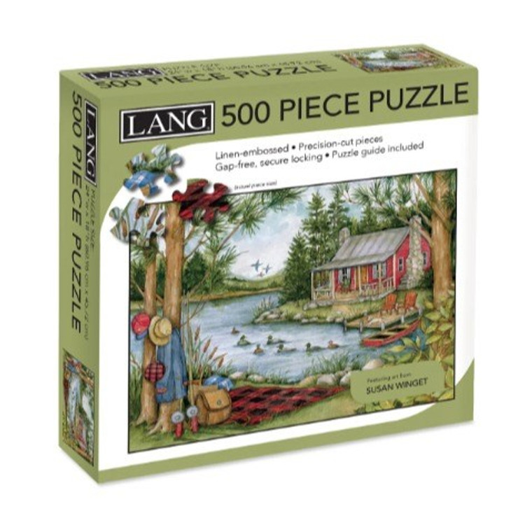 Picnic By The Lake 500 Piece Puzzle