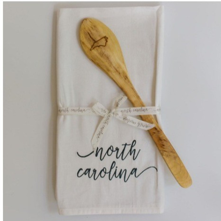 North Carolina Tea Towel/Spoon Set